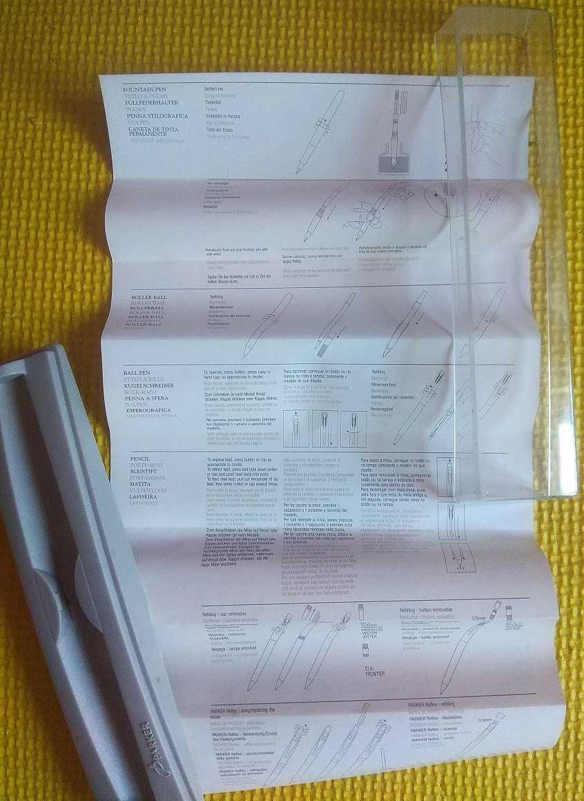 Ручка Parker паркер упаковка инструкция футляр коробка