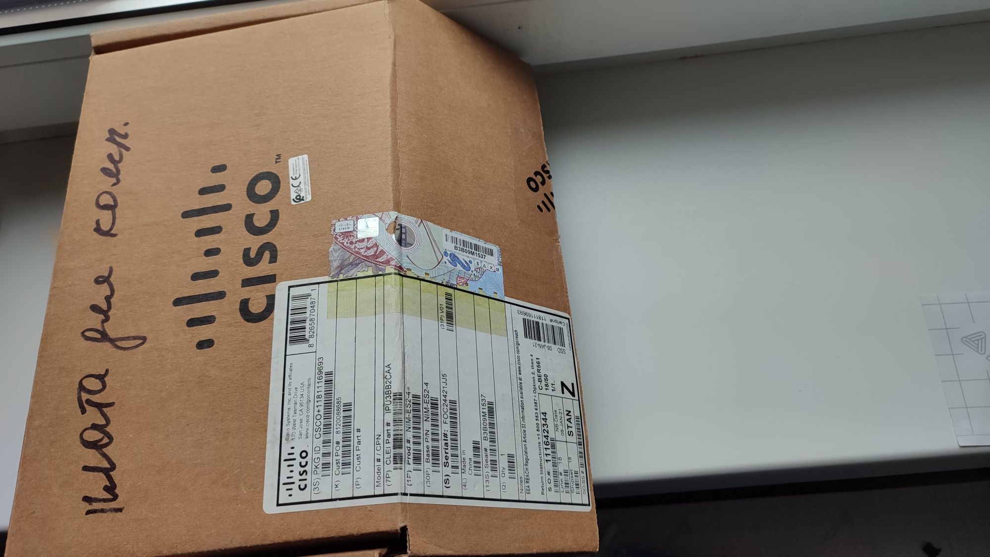 Cisco плата на компьютер