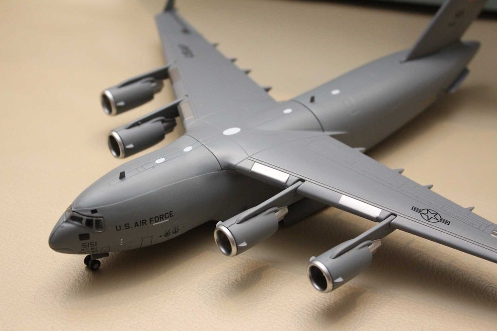 Model samolotu jak wojskowy Boeing C-17 Globemaster US Air Force