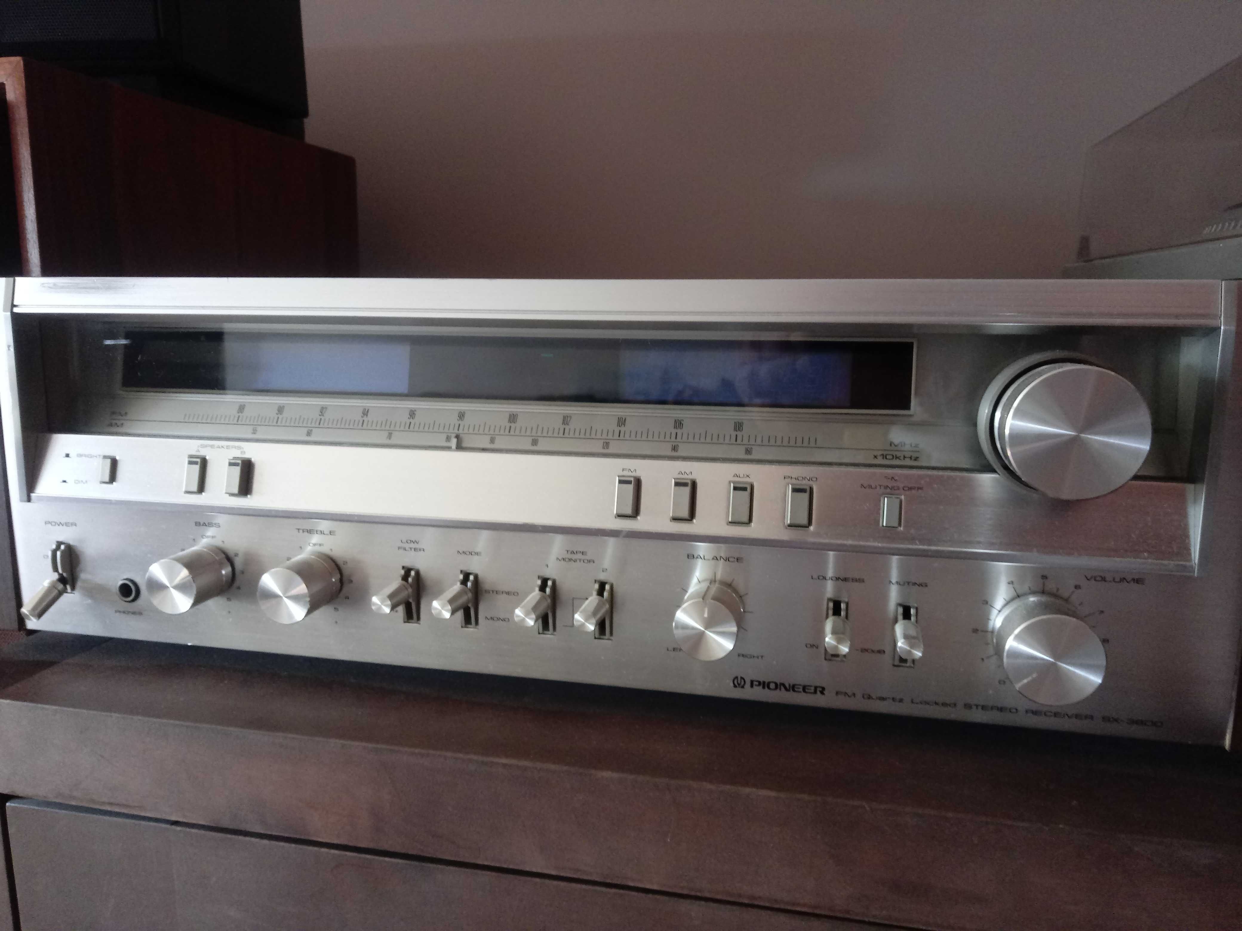 Pioneer SX 3800. Amplituner, wzmacniacz. Stereo Vintage.