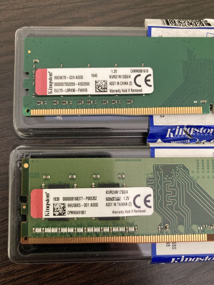 Оперативна памʼять Kingston DDR4 8gb (2x4) 2133-2400 MHz