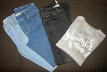 Calças skinny e camisola 9/10Anos