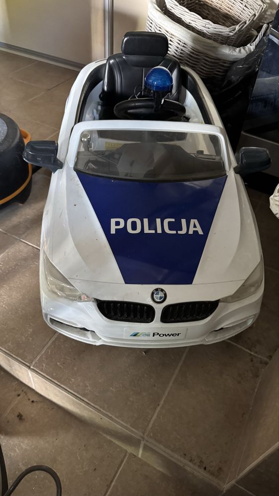 pojazd bmw policja na akumulator dla dzieci