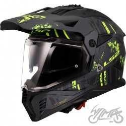 Kask motocyklowy firmy LS2 Pioneer II Crazy/Hill