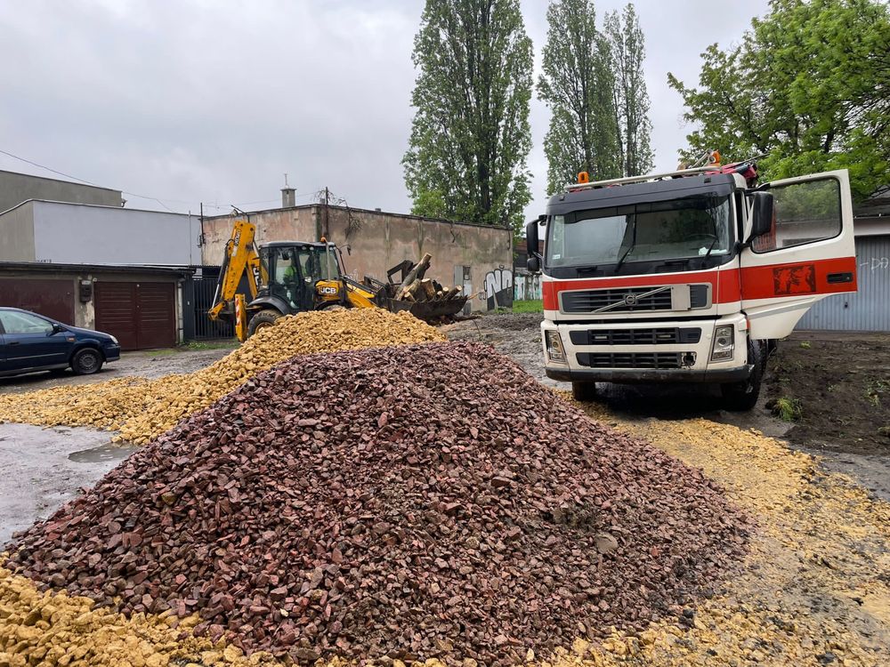 Kruszywo piasek żwir kamień pospółka podsypka granit dolomit łupek