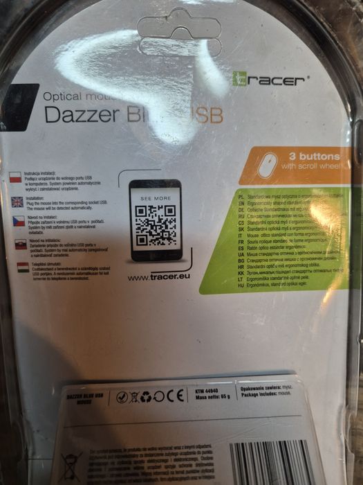 Myszka do komputera dazzer blue usb