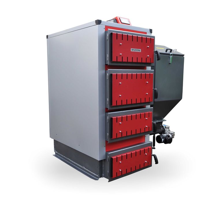 Kocioł z podajnkiem na ekogroszek 75KW do 600 - 1000m2 5klasa