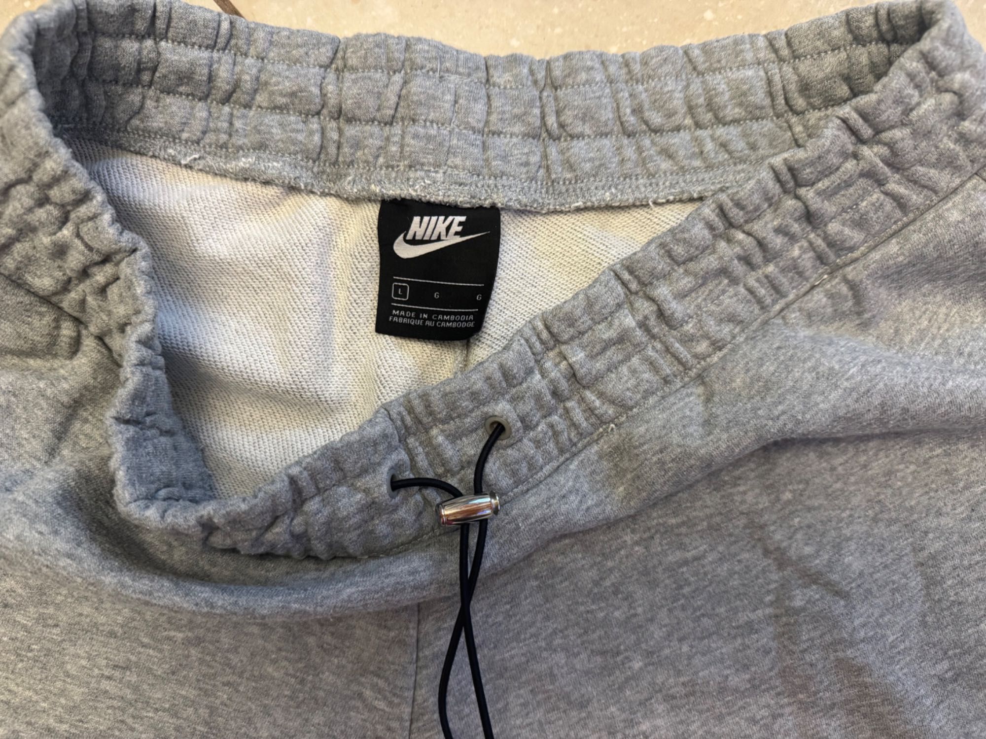 Nike bawełniane szerokie spodnie sportowe dresowe damskie , joggery L