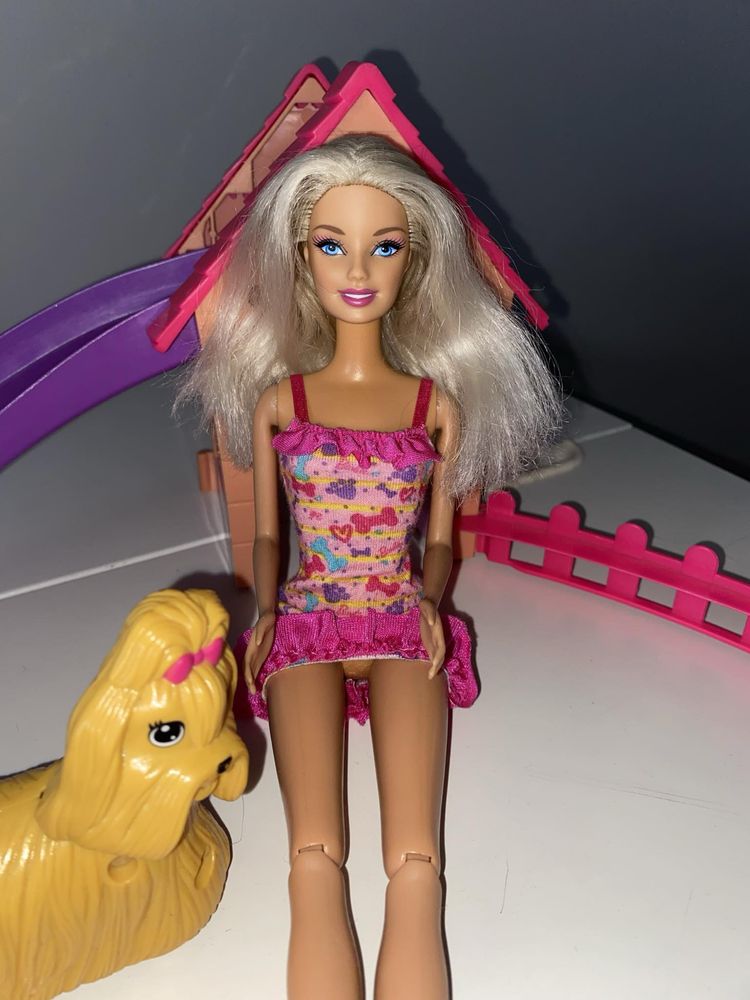 Zestaw barbie z pieskami