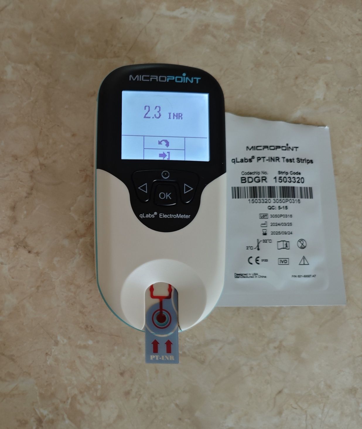 Aparat Micropoint qLabs Q1 PL do pomiaru PT INR