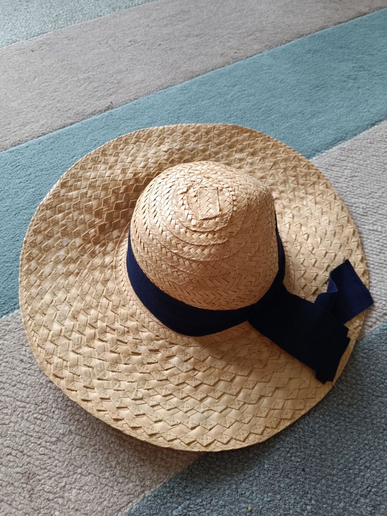 kapelusz słomkowy damski 50-52 cm obwód
