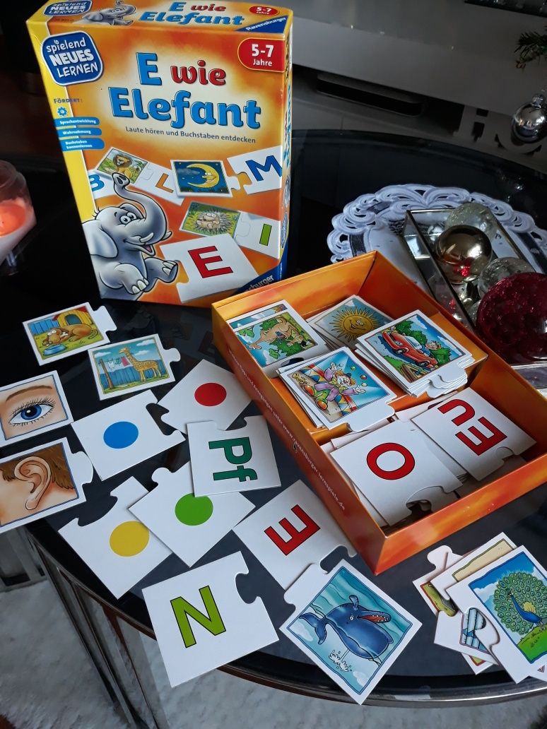 Gra edukacyjna E wie Elefant wydawnictwo Ravensburger od 5 lat