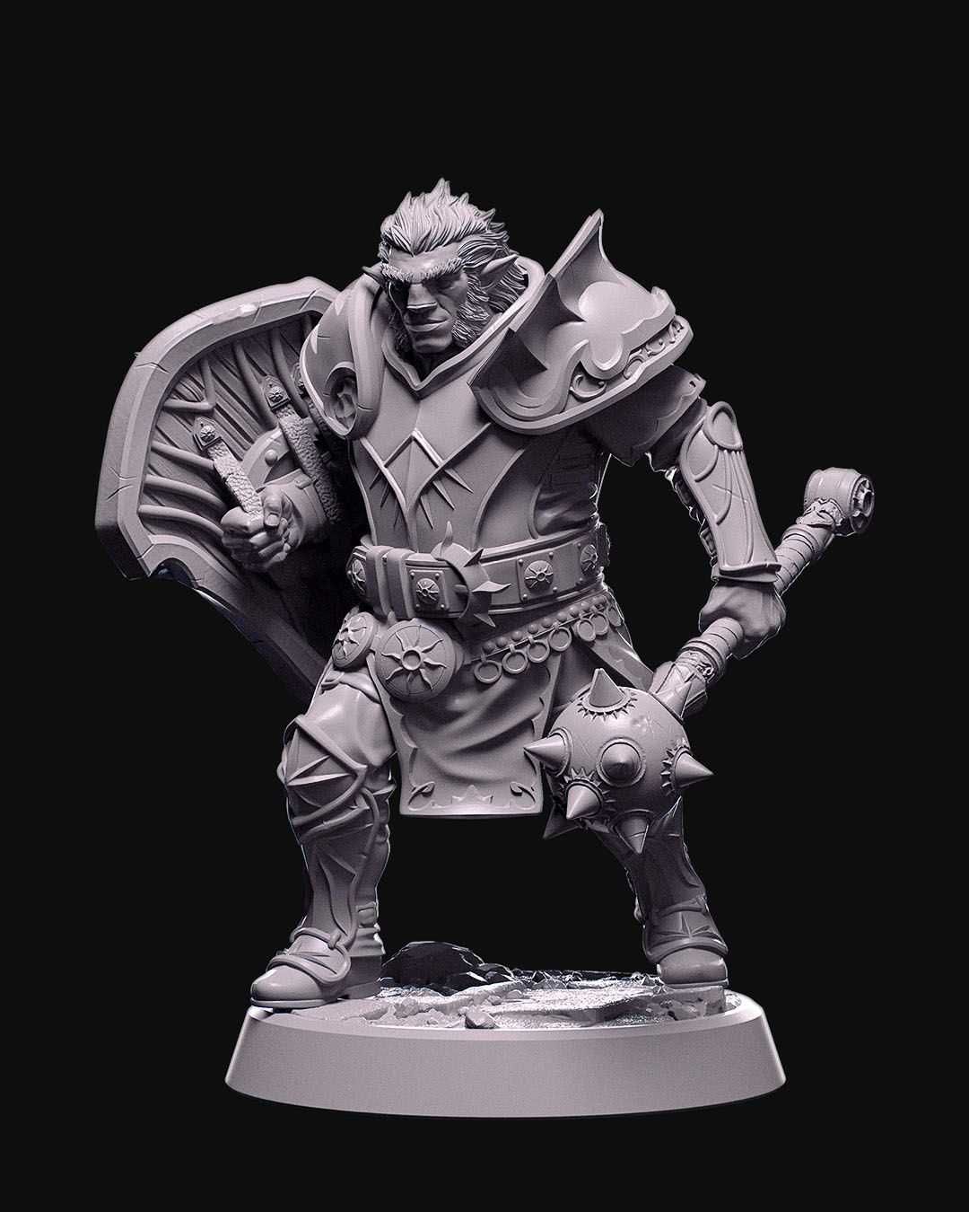 Oloven Sunpride Kleryk Figurka 32mm 14K zgodna z DnD RPG Pathfinder