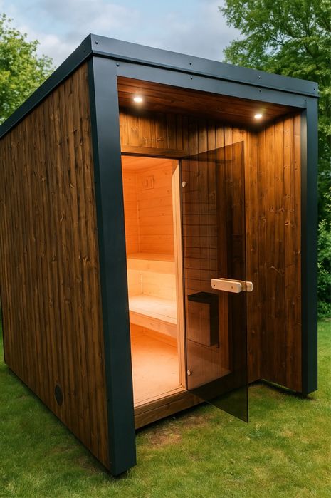 Sauna ogrodowa , sauna , konstrukcje drewniane , tarasy itp