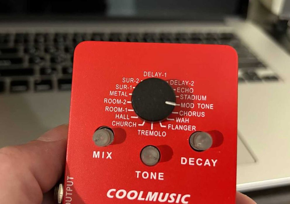 Педаль ефектів Coolmusic Reverberry (16 ефектів)