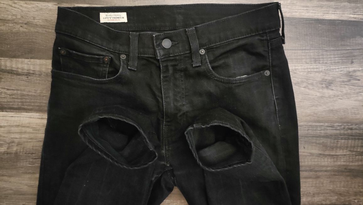 czarne LEVI'SY Lot Skinny Traper 32/30  super stanie