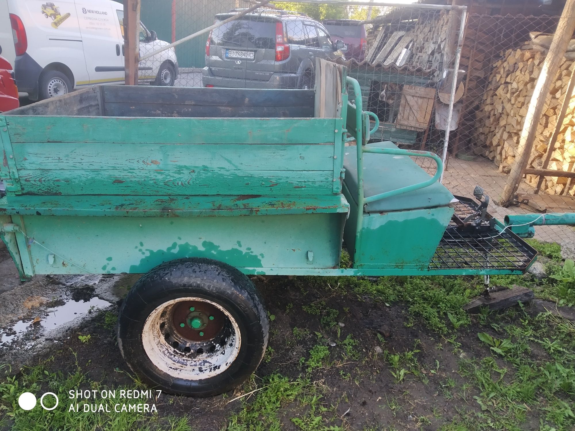Причіп для мотоблока самоскид