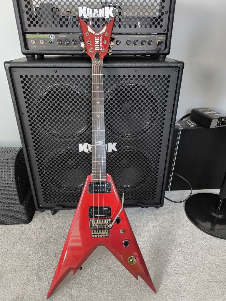 Gitara elektryczna Dean Razorback V Dime Czerwona