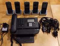Telefone fixo (Centralina) com 5 telefones moveis Alcatel Lucent