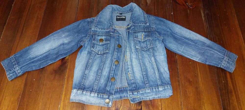 Kurtka jeansowa dla dziewczynki, rozmiar 98
