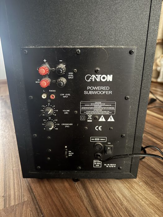 Kino domowe Denon amplituner + Canton movie glosniki