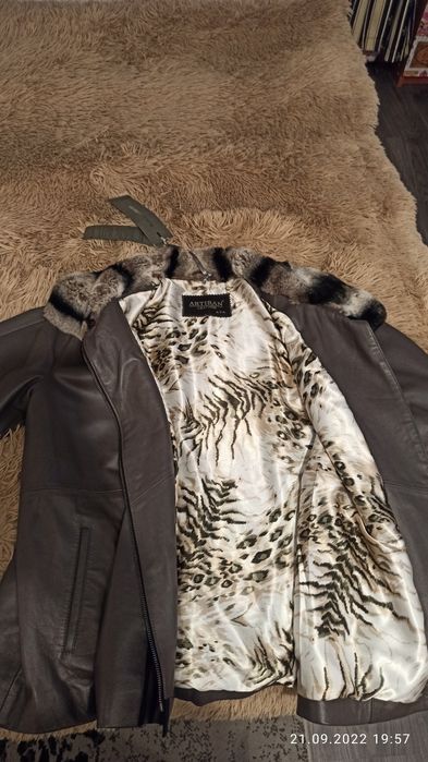 Шикарная женская  куртка из итальянской лайковой кожи