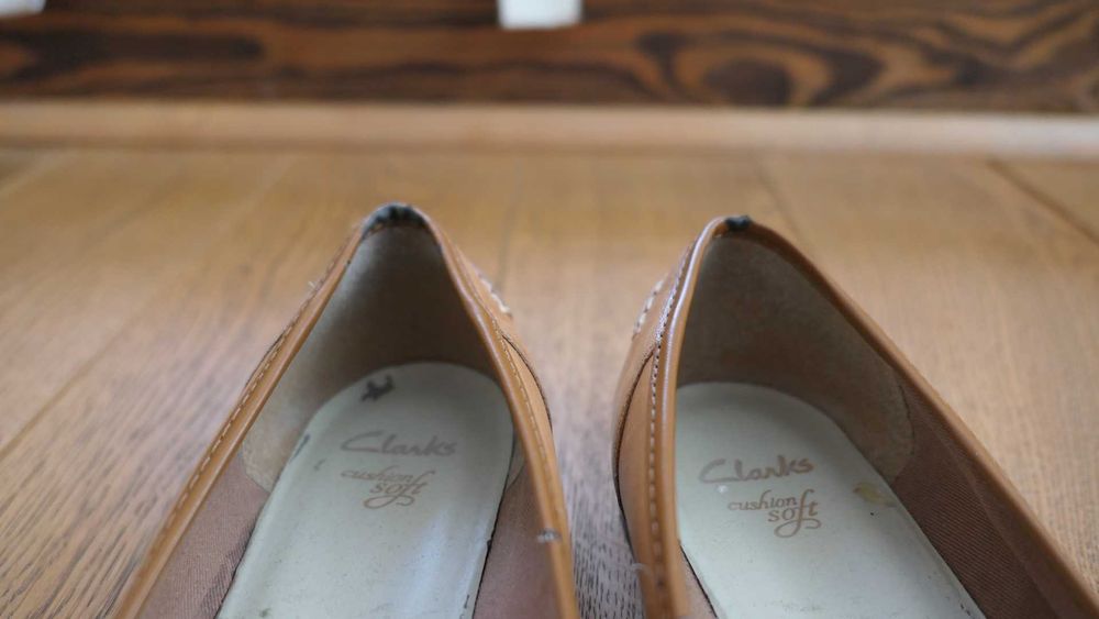 Туфлі лофери жіночі Clarks лоферы женские, 7UK 26см