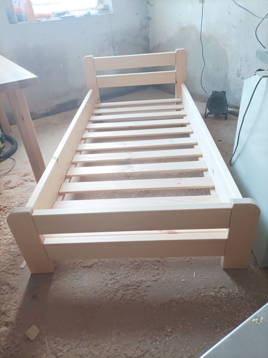 Łóżko drewniane 200x90 sosna/jesion/dąb