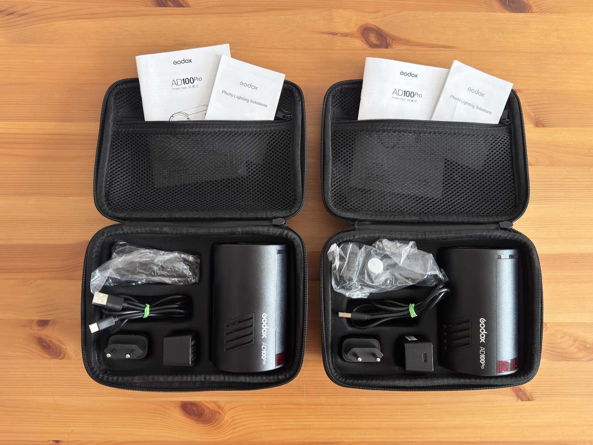 Zestaw 2x Lampa Godox AD100 PRO TTL, AK-R1, Bowens S2 + filtry żelowe
