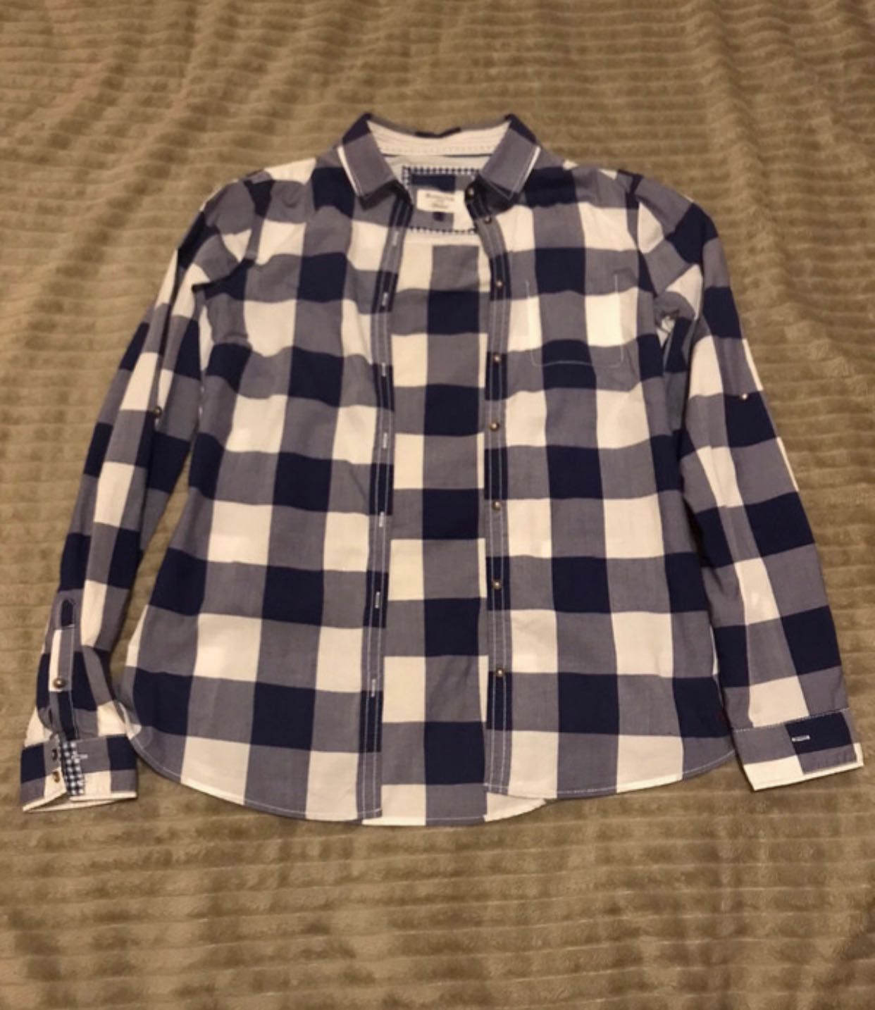 Camisa xadrez da Massimo Dutti