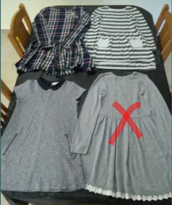 Vestidos da (Zara e Lefties) de Outono/Inverno p/Menina de 9/10 Anos