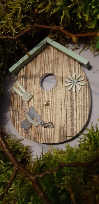 Wianek naturalny wiosenny wielkanocny