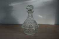 Kryształowy wazon z korkiem - PRL