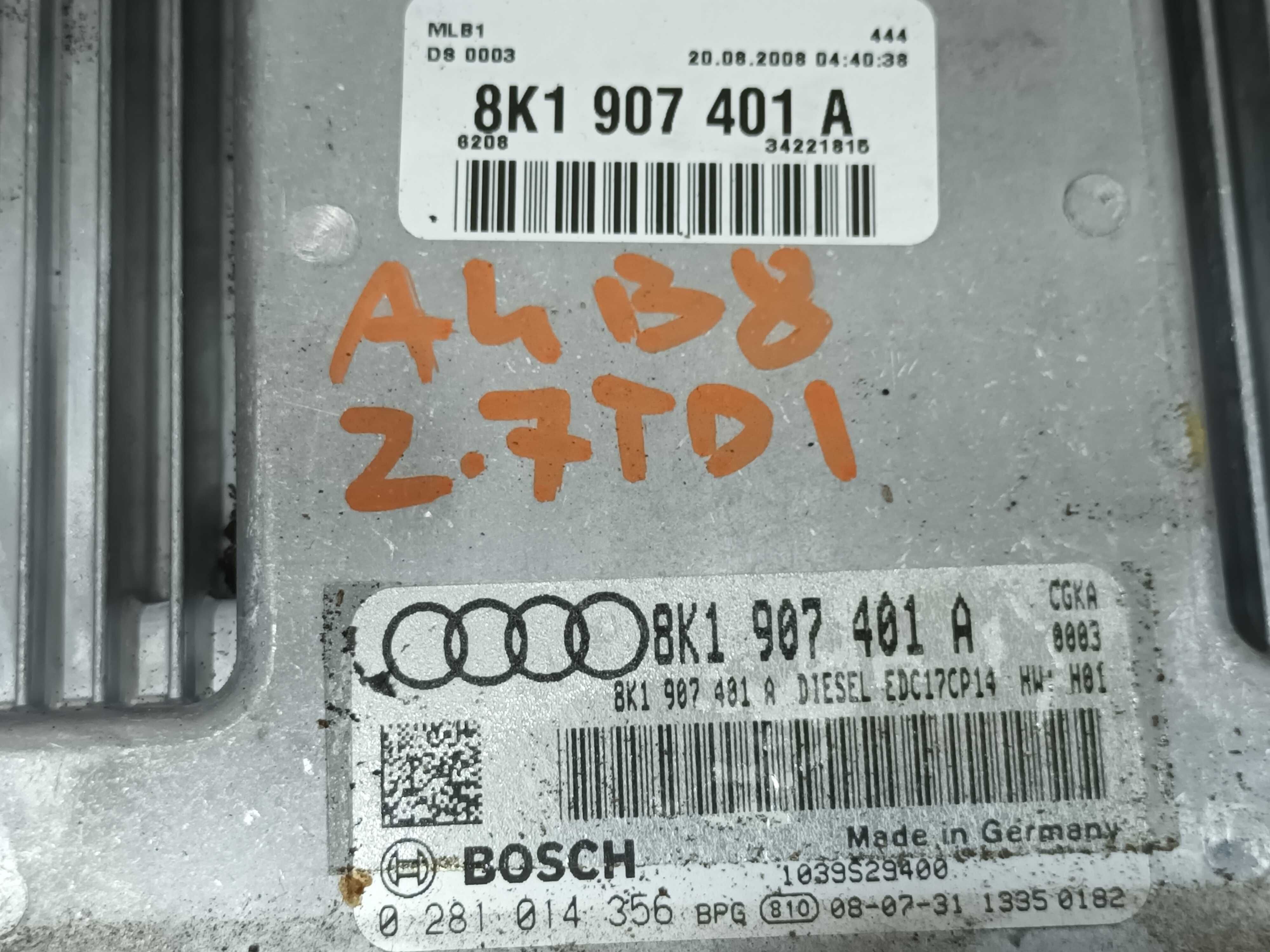 Komputer sterownik silnika AUDI A4 B8 A5 2.0 TDI 2.7 TDI 1.8 2.0 TFSI