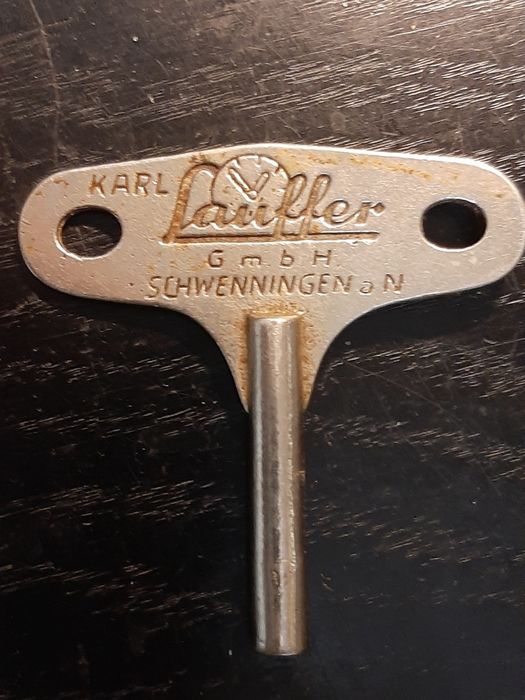 Kwadransowy zegar kominkowy Karl Lauffer – Westminster 4/4, lata 50/60