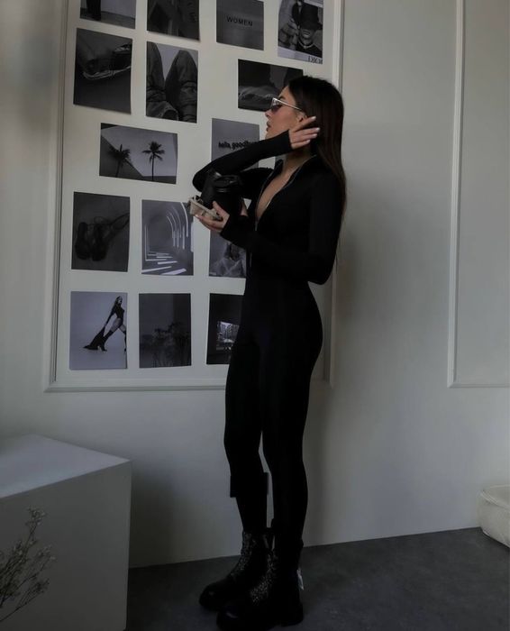 Комбенізон на флісі тотал black