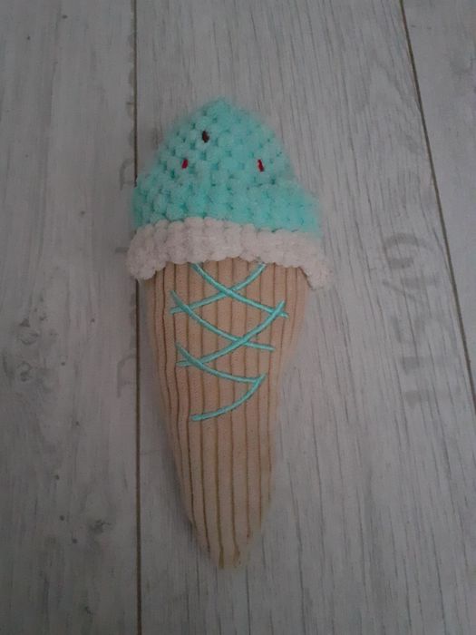 Pluszowe lody maskotka zabawka piszcząca