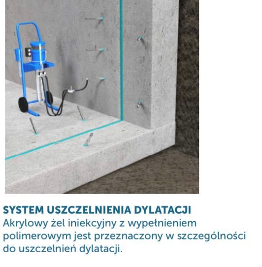 Dylatacje Uszczelnienia Iniekcje Kurtynowe Strukturalne Żele, Żywice