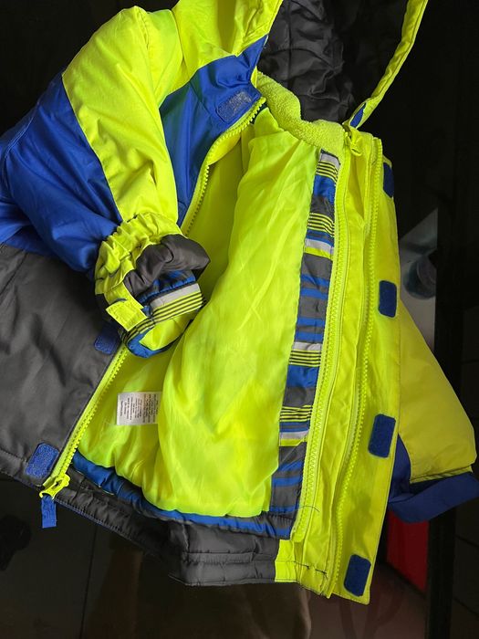 Зимовий комбінезон для хлопчика 9-12 12-18 куртка штани на флісі 80-86