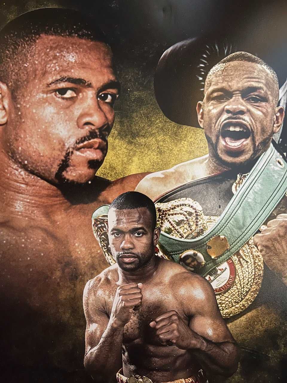 Плакат Роя Джонса с автографом. Roy Jones jr. Бокс.