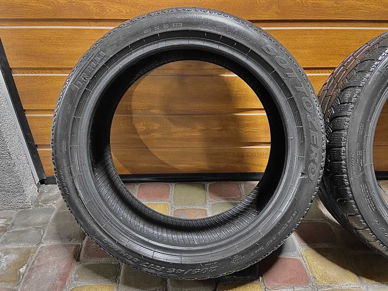 Шини Pirelli Sottozero 205/45/R17. Made in Romania.