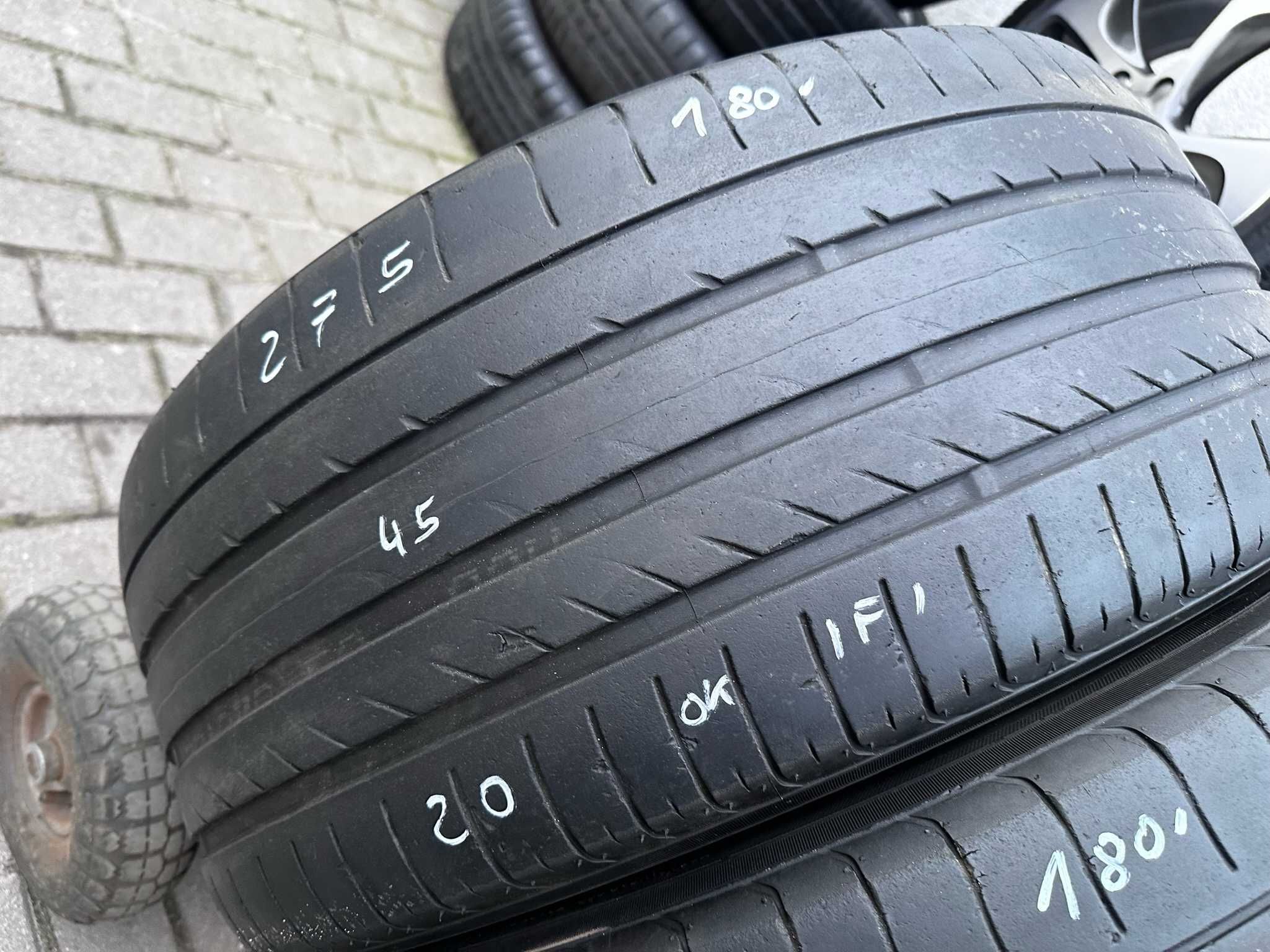 2X Opony letnie SUV 275/45R20 110Y XL YOKOHAMA ADVAN SPORT 4.5MM CAŁE