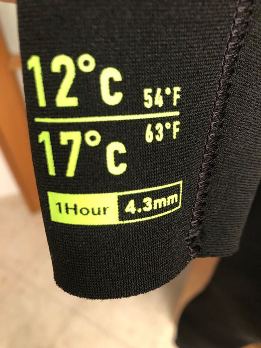 Fato OLAIN - SURF/Mergulho - 100 Neoprene 4/3 mm - Tamanho L