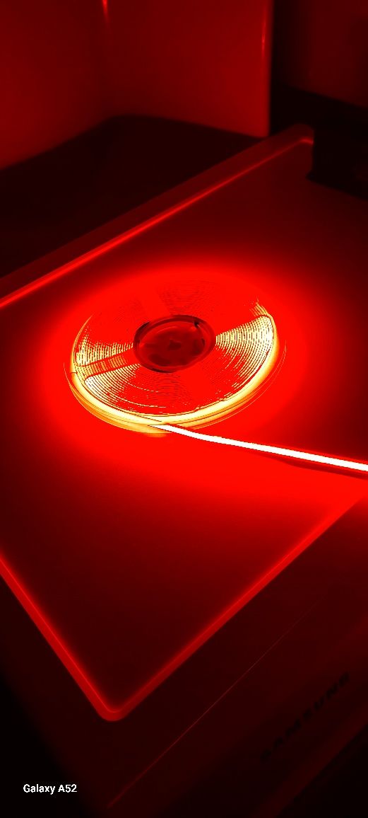 Светодиодная лента COB 12v. 320 led/m.  Белый  холодный  6500К.