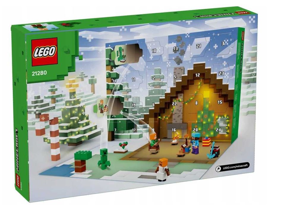 LEGO MINECRAFT 21280 kalendarz Adwentowy na 2025