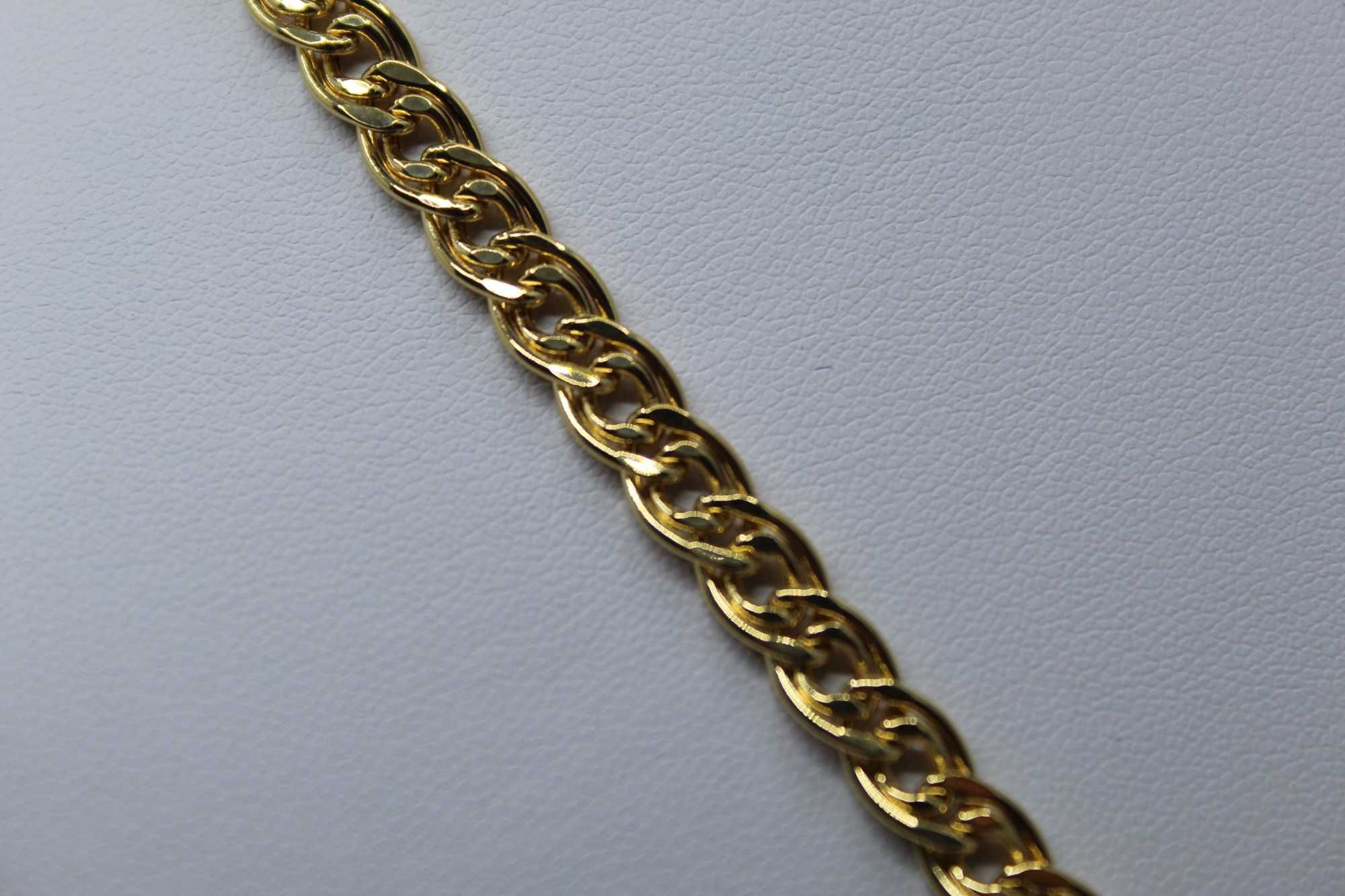 Złoty łańcuszek 585 14K 13,95 gram 55cm Mona Lisa Nowe Piękny