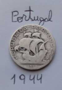 Moeda 1944 Portugal 2,50 escudos