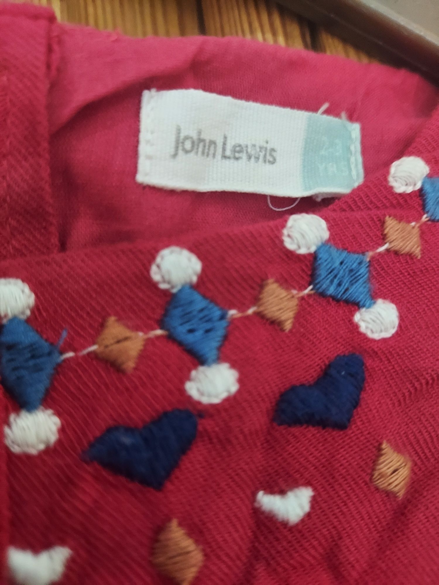 Czerwona sukienka John Lewis r. 98