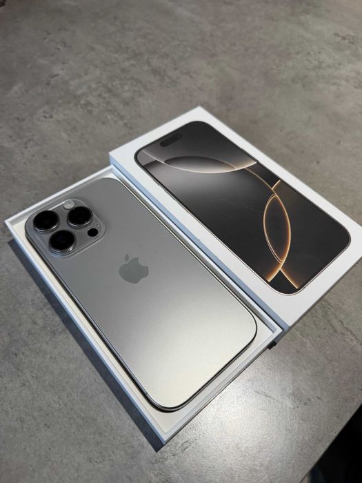 IPhone 16 Pro 512GB Natural Titanium – Stan idealny + gratisy