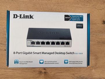 D-Link Przełącznik 8 portów Smart DGS-1100-08